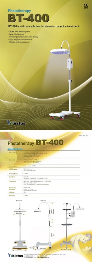 Bistos bt400 fototerapia