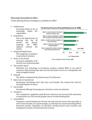 Business Intelligence Strategy for SME's | PDF