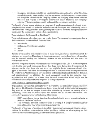 Business Intelligence Strategy for SME's | PDF