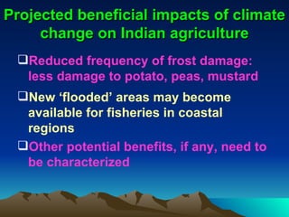 Global Climate change & its impact on Indian Agriculture. | PPT