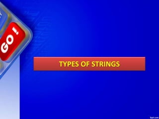 TYPES OF STRINGS
 
