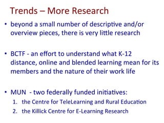 BIT 2015 - State of the Nation: K-12 Online Learning in Canada