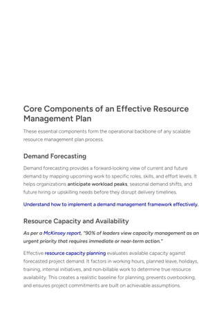 Resource Management Plan: What is it & How to Create One Effectively? | PDF