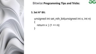 Bit-Manipulation for competitive programming | PPTX