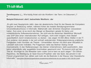 
Tf-idf-Maß
 
