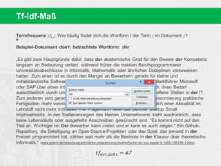 
Tf-idf-Maß
 