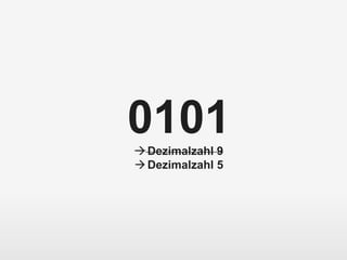 0101Dezimalzahl 9
Dezimalzahl 5
 