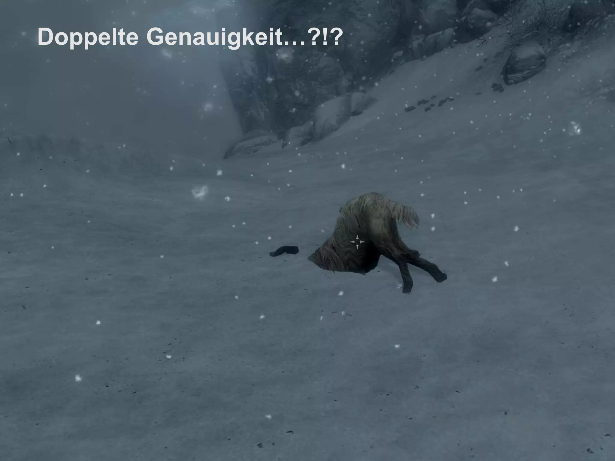 Doppelte Genauigkeit…?!?

 