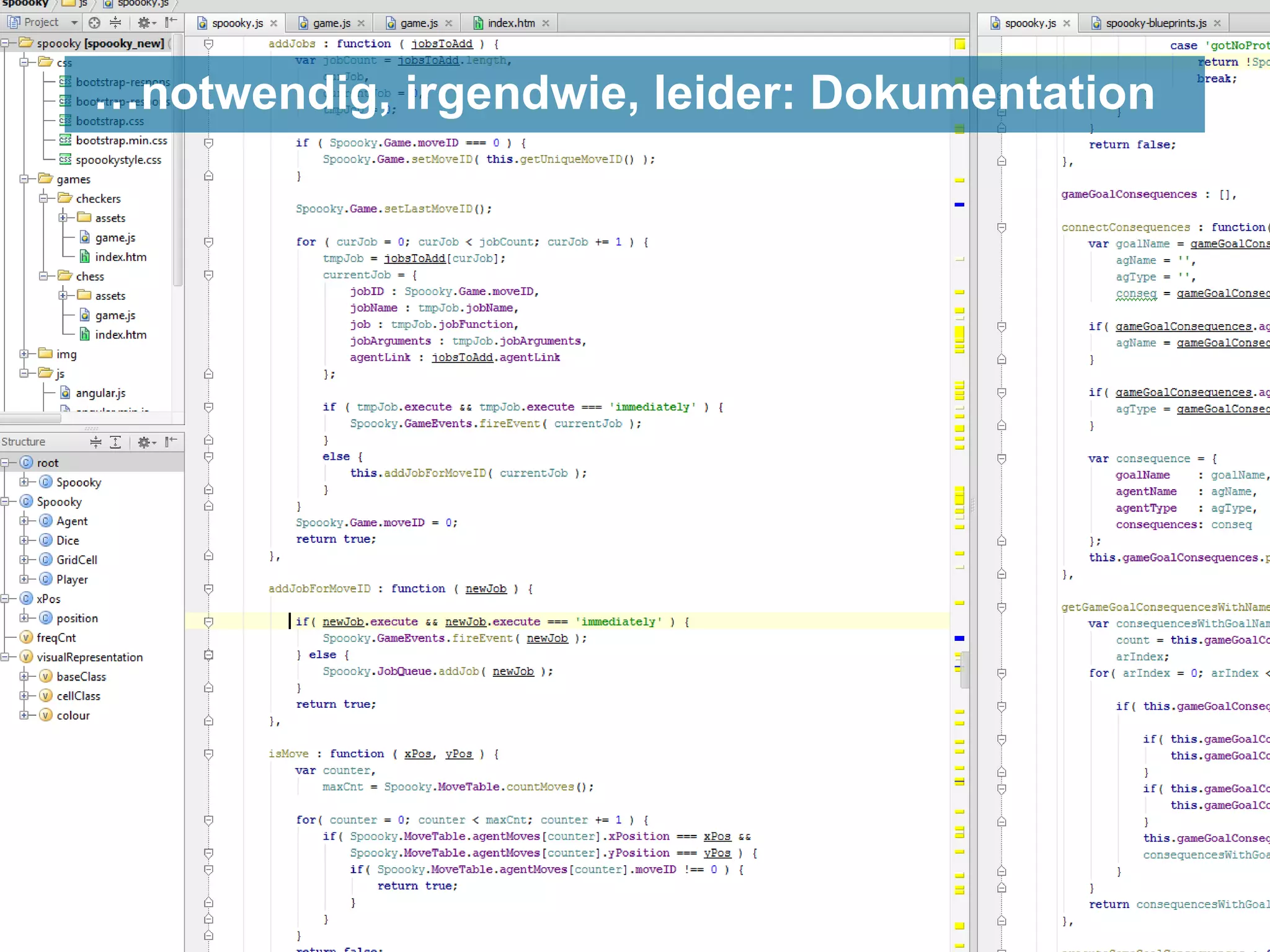 …notwendig, irgendwie, leider: Dokumentation

 
