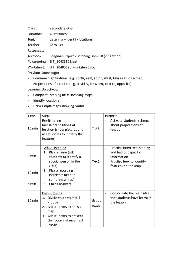 Bit 10483523 lesson plan doc education