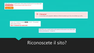Riconoscete il sito?
 