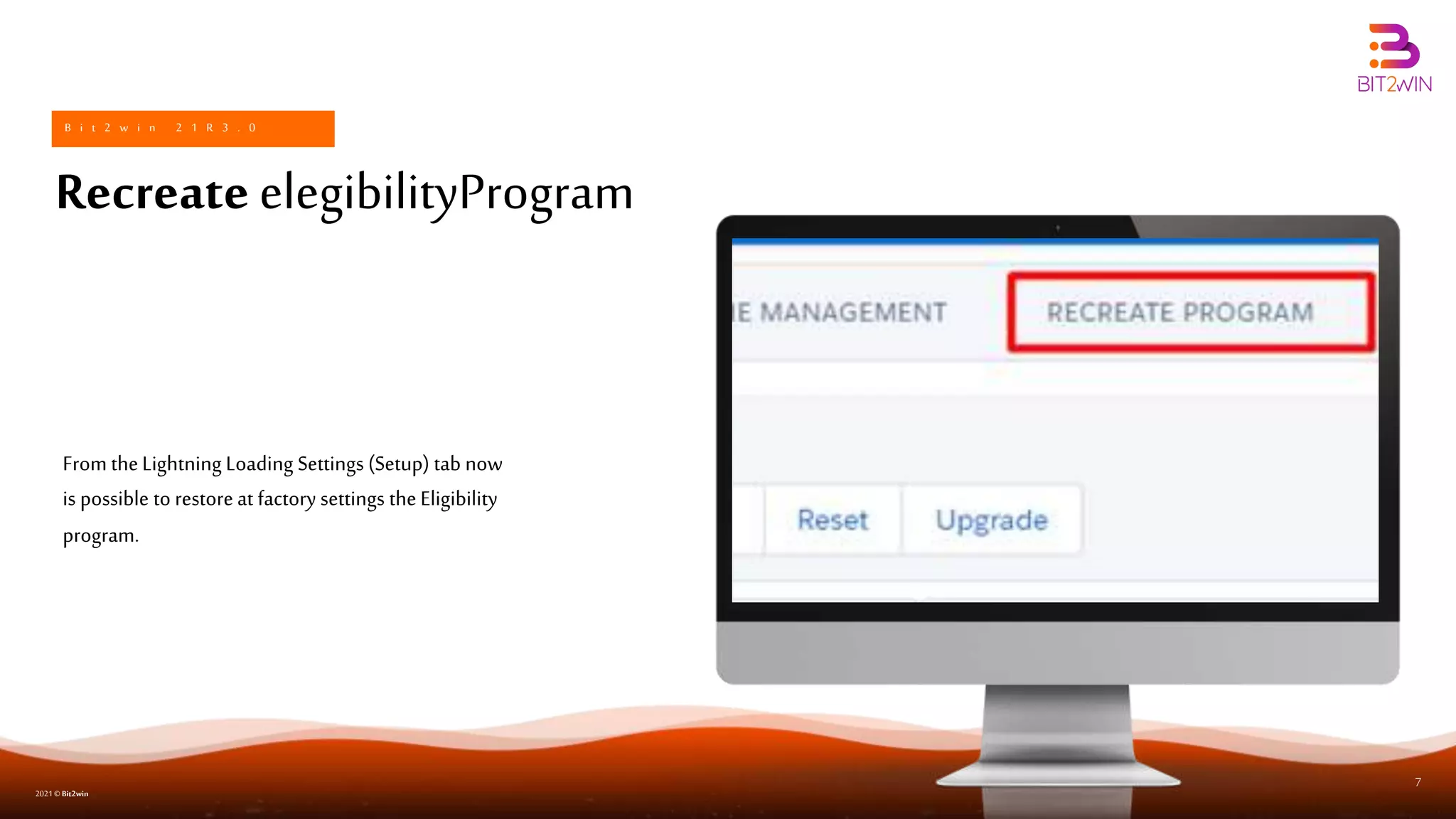 Bit2win 21r3.0 Release Pack | PPTX