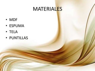MATERIALESMDFESPUMATELAPUNTILLAS