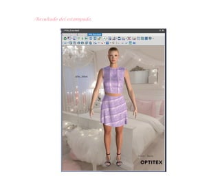 -Resultado del estampado.
 