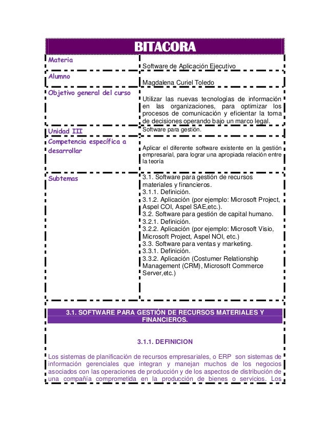 Bitacora unidad 3