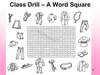 Class Drill C A Word Square




                              10
 