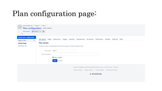 Plan configuration page:
 