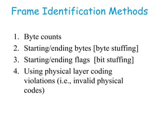 Comprehensive Techniques for Frame Identification and Data Stuffing in ...