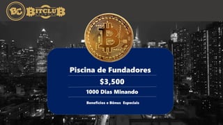 Minan
50% Comissões
Piscina de Fundadores
$3,500
1000 Dias Minando
Benefícios e Bônus Especiais
 