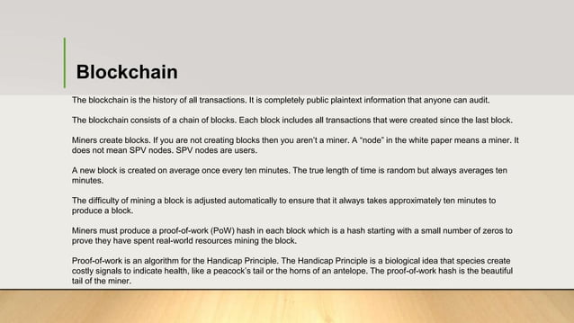 Bitcoins introduction | PPT