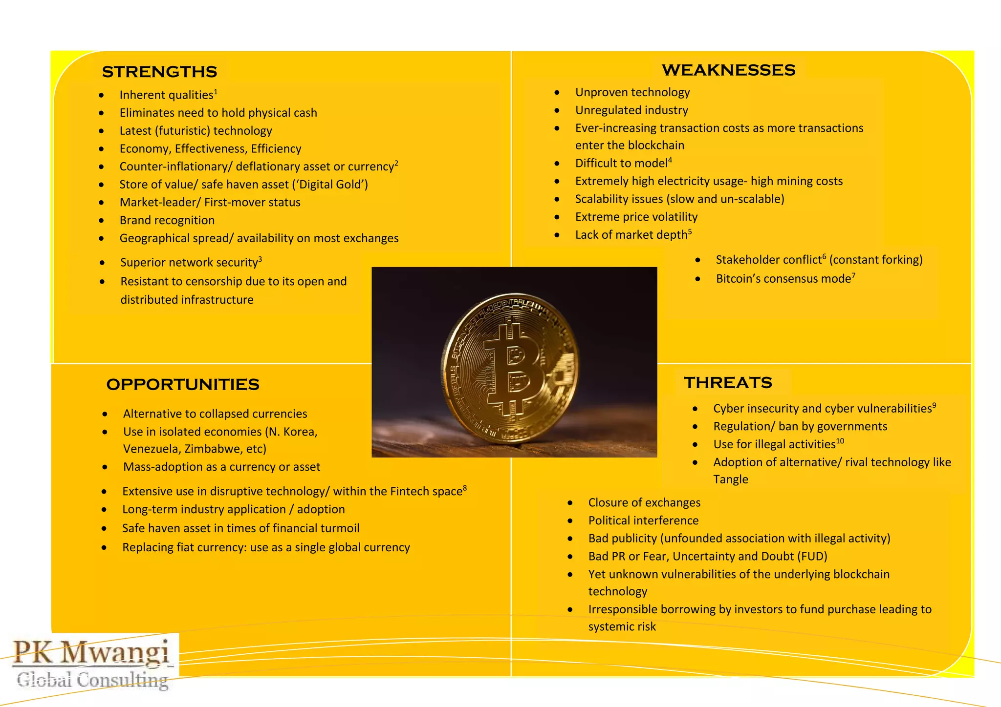 Bitcoin: A SWOT Analysis | PDF