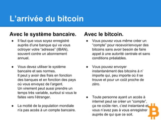 L’arrivée de l’email
Avec la Poste.
● La poste doit vous connaître
ainsi que le destinataire et vous
devez suivre les processus
établis.
● Frais “importants” et variables en
fonction de la destination.
● Le transport du courrier peut
prendre un temps variable en
fonction de la destination.
● Tous les individus ne sont pas
accessibles via ce système.
Avec l’email.
● Le destinataire a juste besoin d’
avoir une adresse email.
● Le coût d’envoi d’un email est
proche de zéro.
● L’envoi et la réception sont quasi
instantanés.
● Toute personne ayant un accès
à internet peut recevoir un email.
 