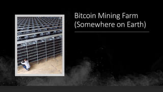 Bitcoin Mining Farm
(Somewhere on Earth)
 