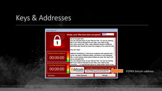 Keys & Addresses
P2PKH bitcoin address
 