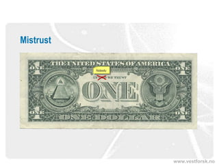 www.vestforsk.no
Mistrust
 