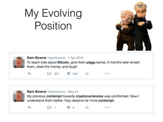 My Evolving
Position
 