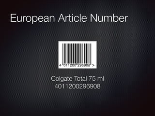 European Article Number

Colgate Total 75 ml
4011200296908

 