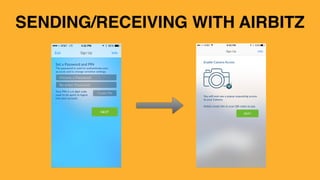 HIDE YOUR
SEED
SENDING/RECEIVING WITH AIRBITZ
 