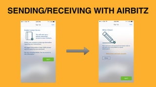 SENDING/RECEIVING WITH AIRBITZ
 