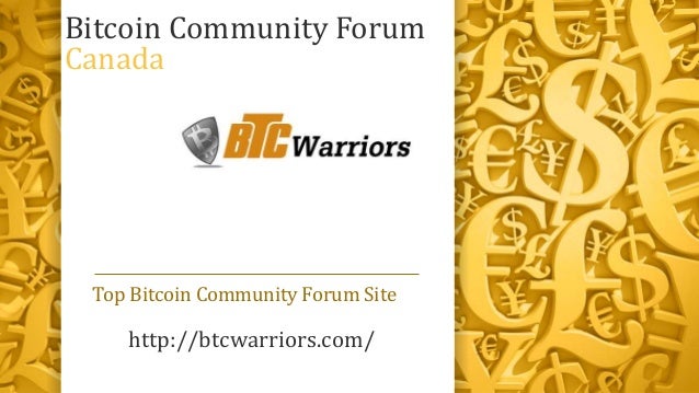 bitcoin community forum