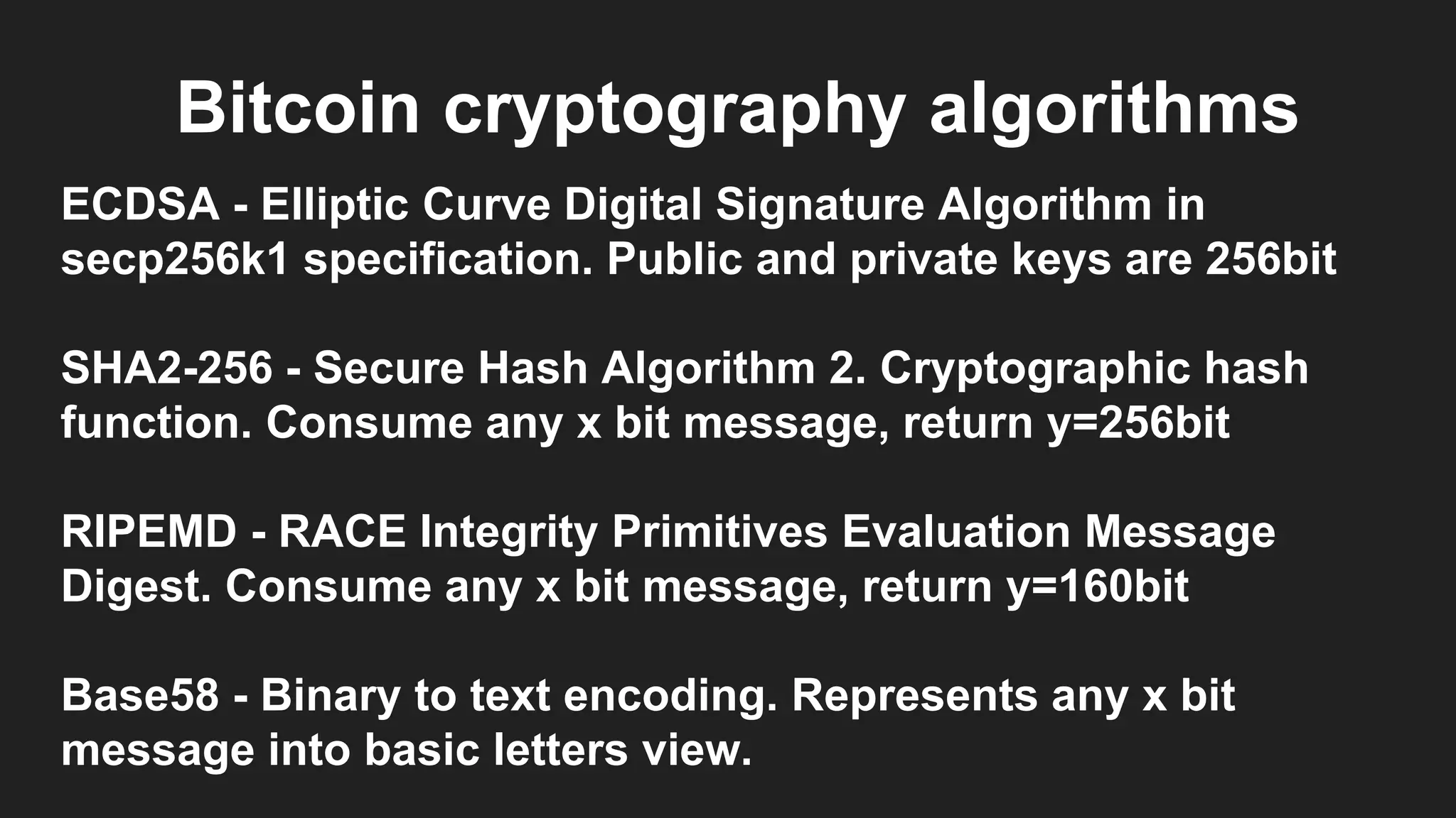 Bitcoin cryptography | PPTX