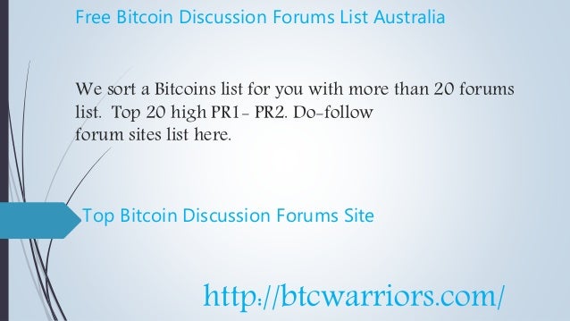 Best Cryptocurrency Forums Australia - 