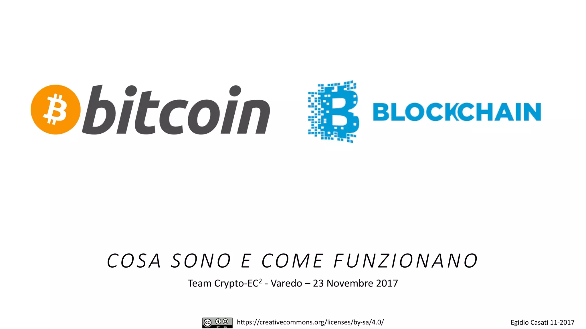 Bitcoin e blockchain - concetti base | PDF