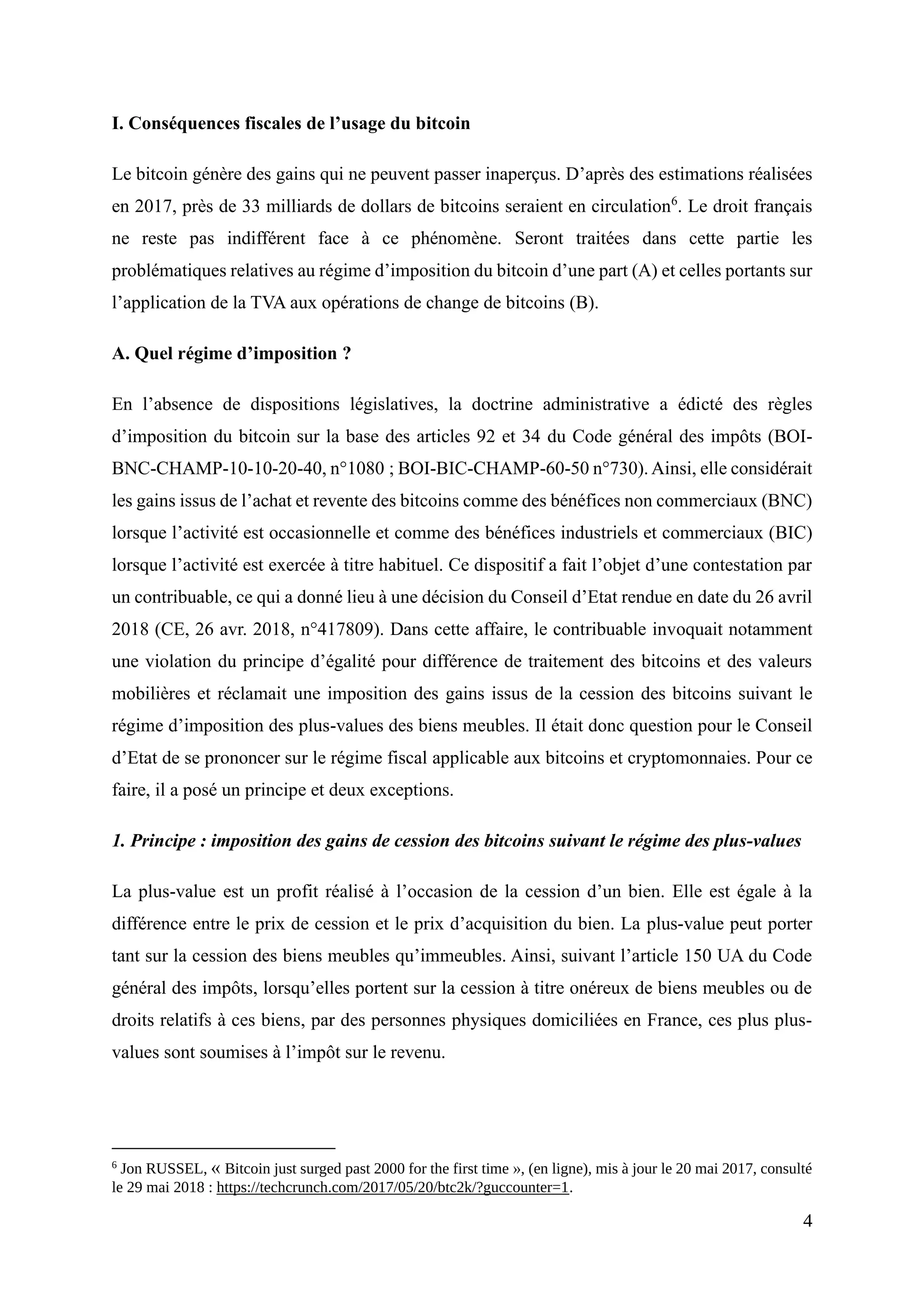 Bitcoin enjeux fiscaux et traitement pénal | PDF