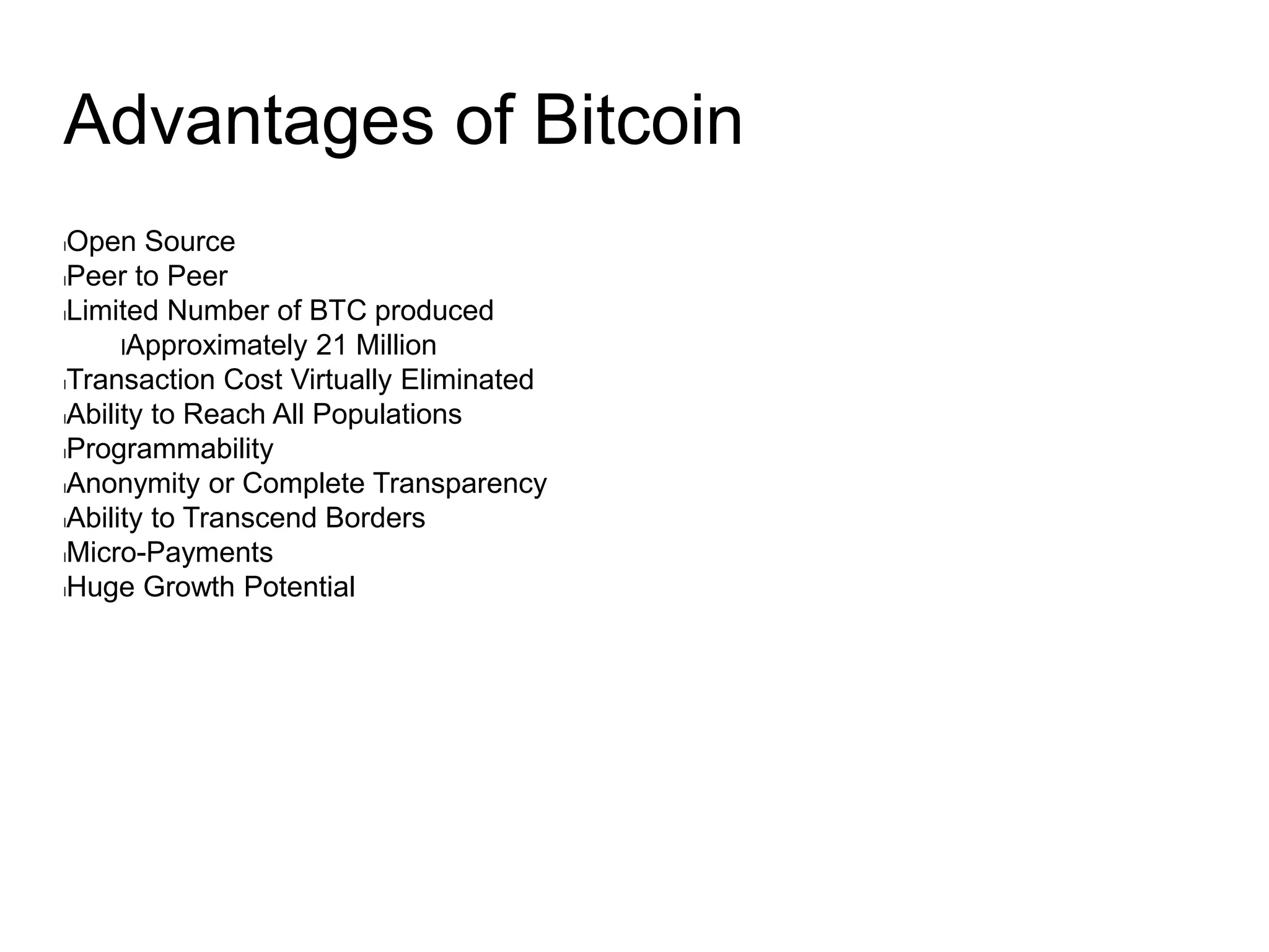 General Information for Bitcoin beginners | PPTX
