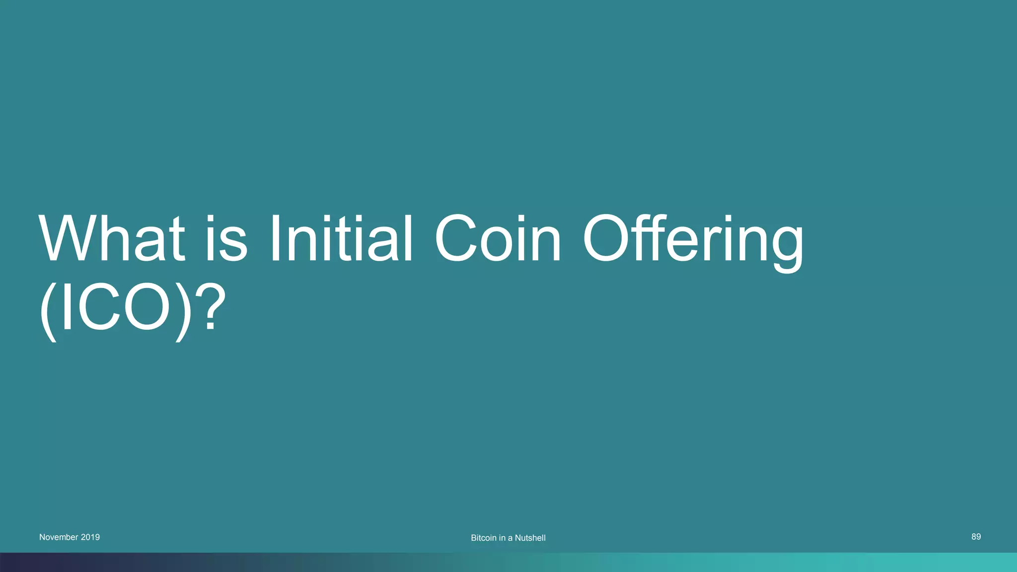 Bitcoin in a Nutshell | PDF