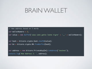 BRAIN WALLET
 