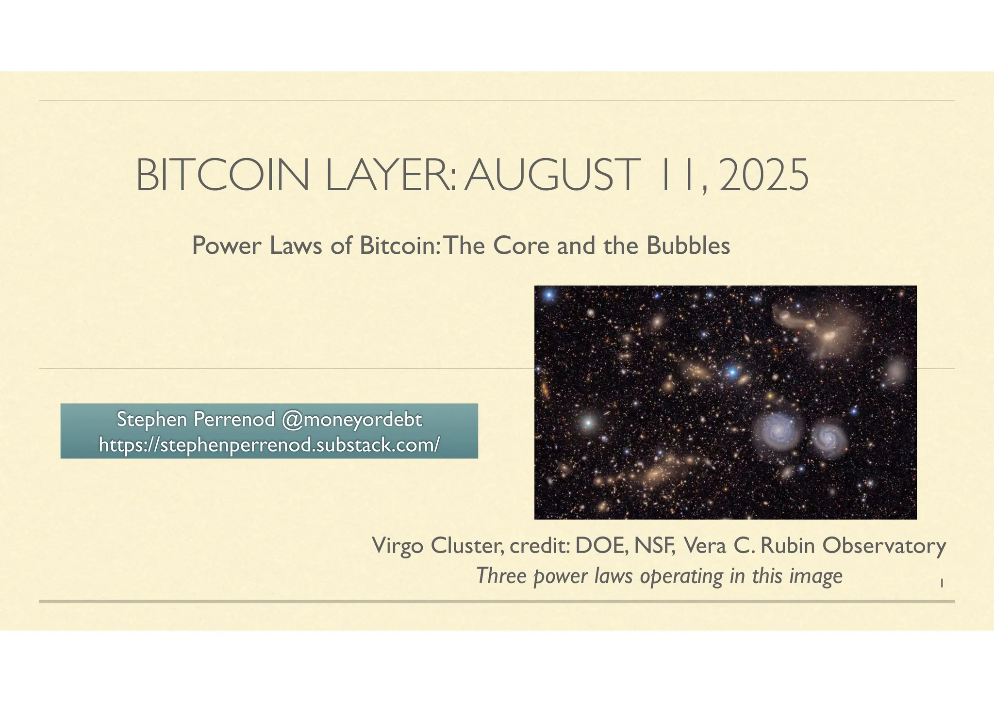 Bitcoin Layer August 2025: Power Laws of Bitcoin: The Core and Bubbles | PDF