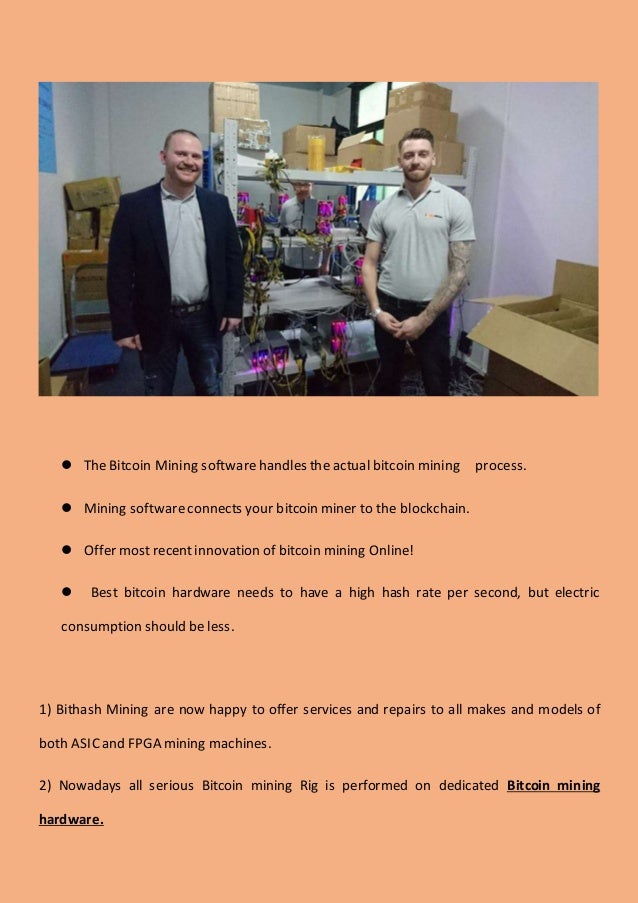 Online Bitcoin Mining Hardware By Bithash Mining - !   