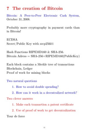 The Mathematics Behind Bitcoin | PDF