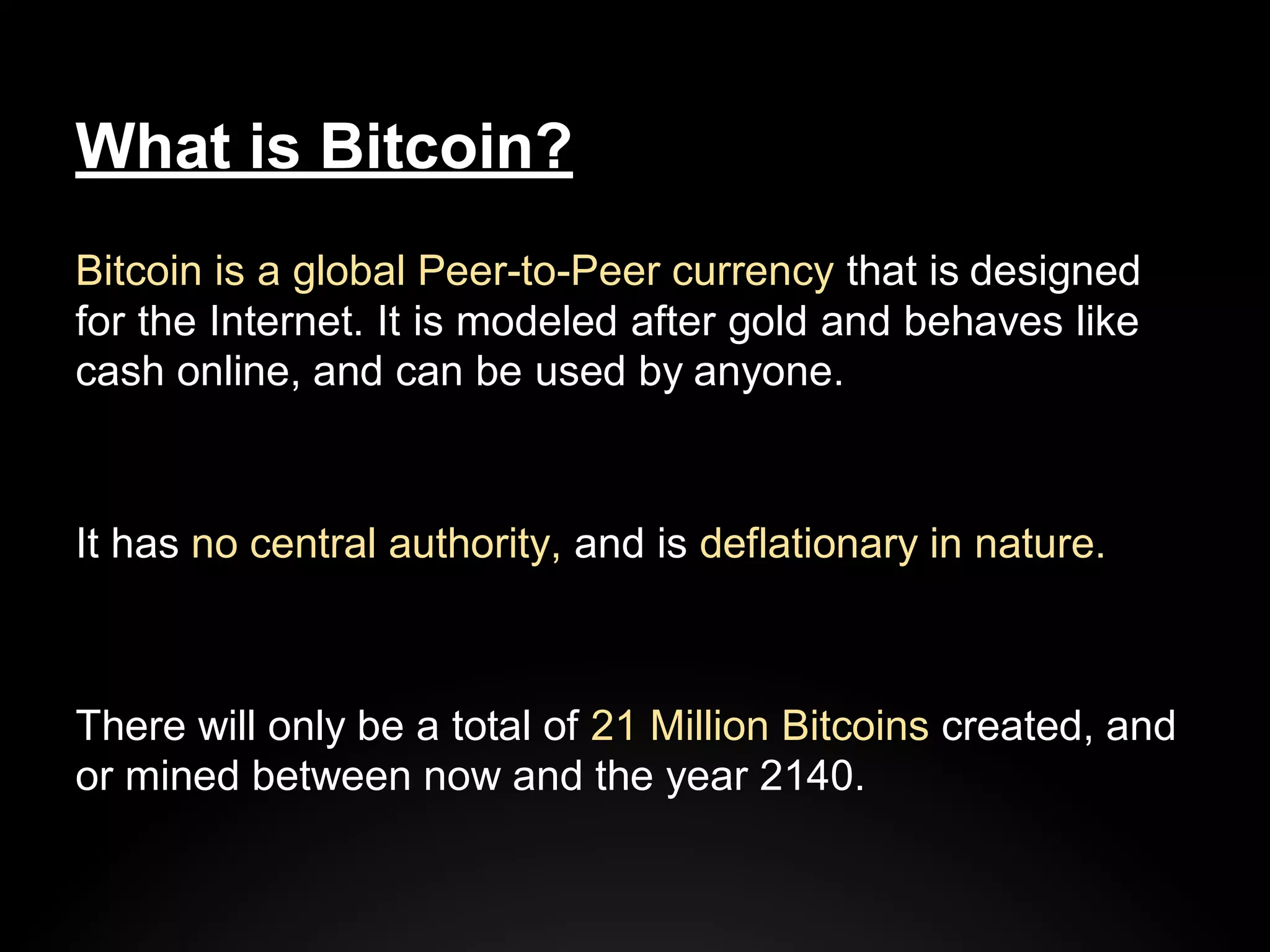 Bitcoin presentation | PDF