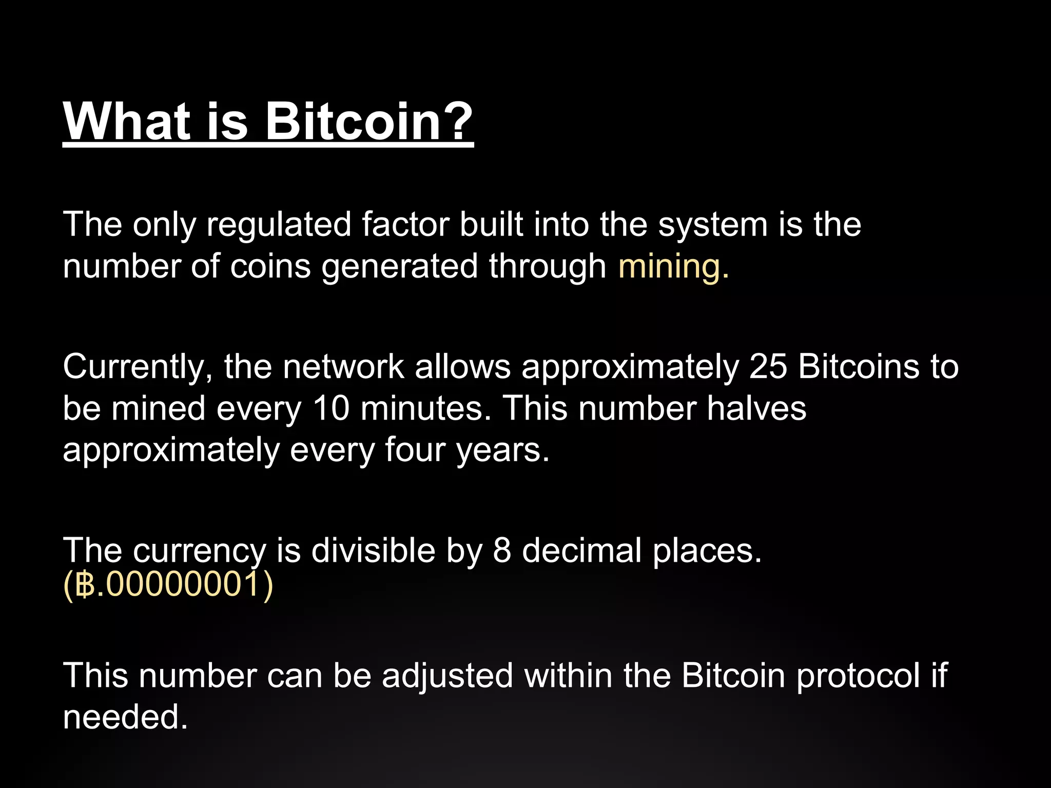 Bitcoin presentation | PDF