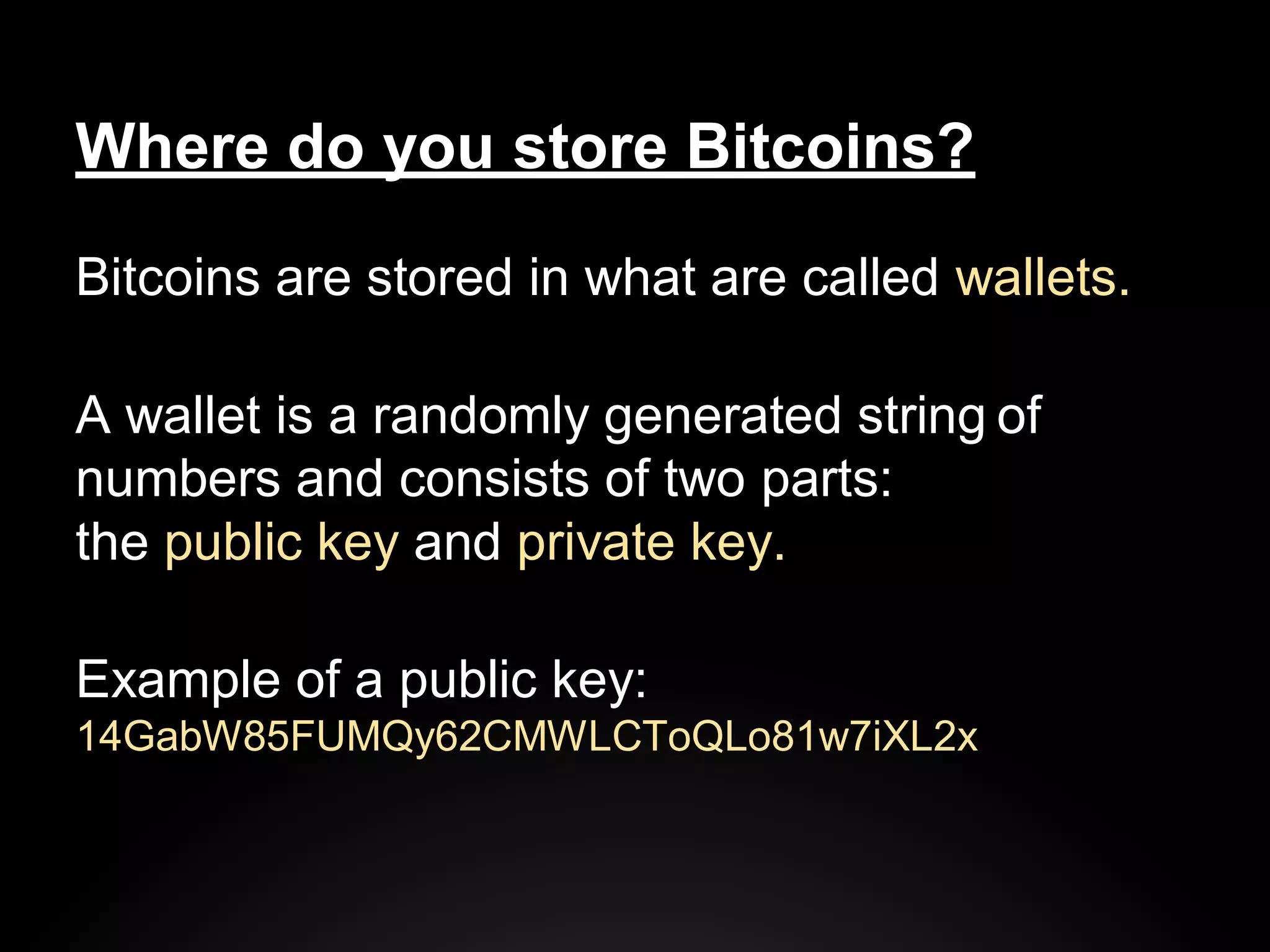 Bitcoin presentation | PDF