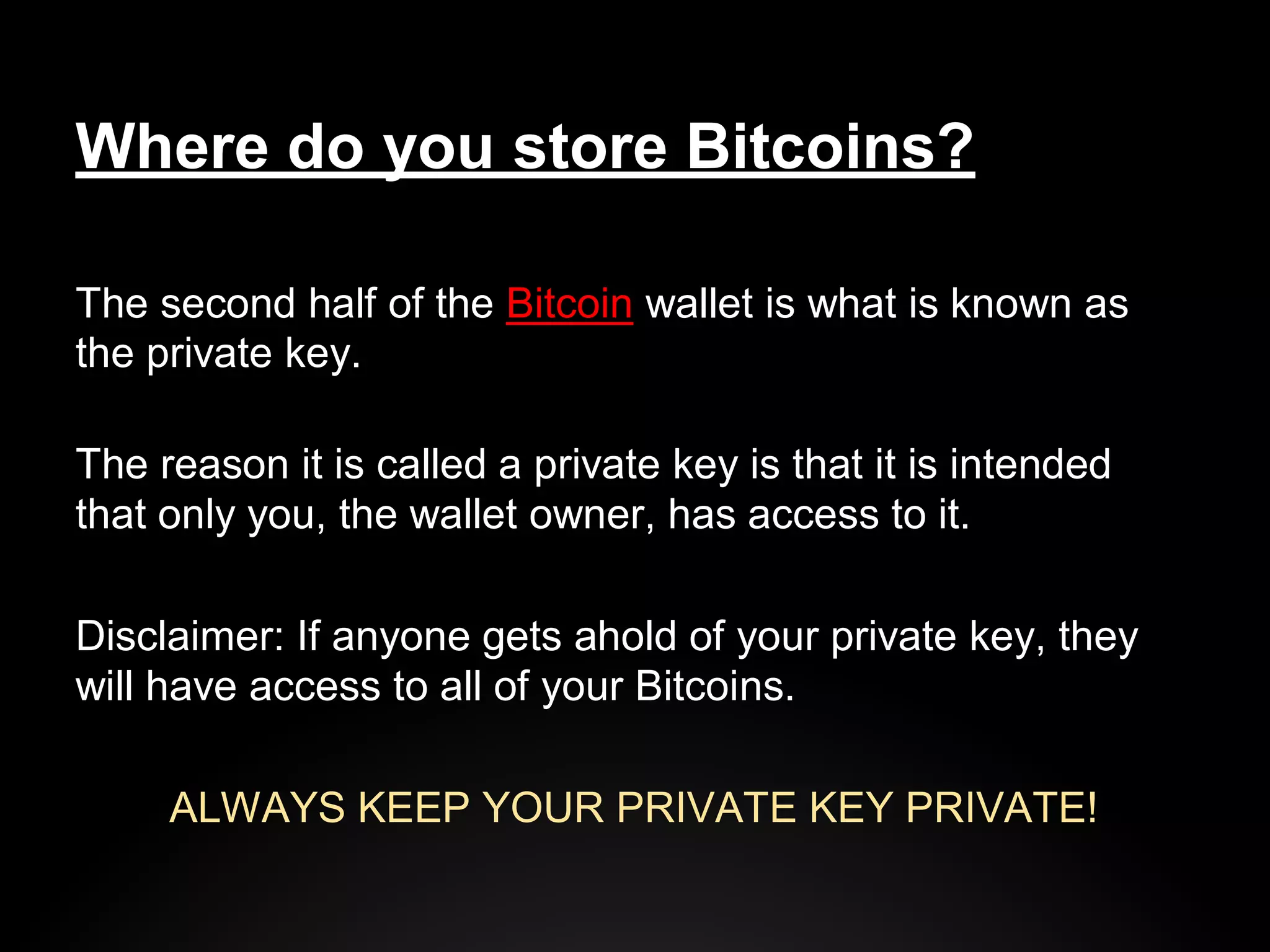 Bitcoin presentation | PDF