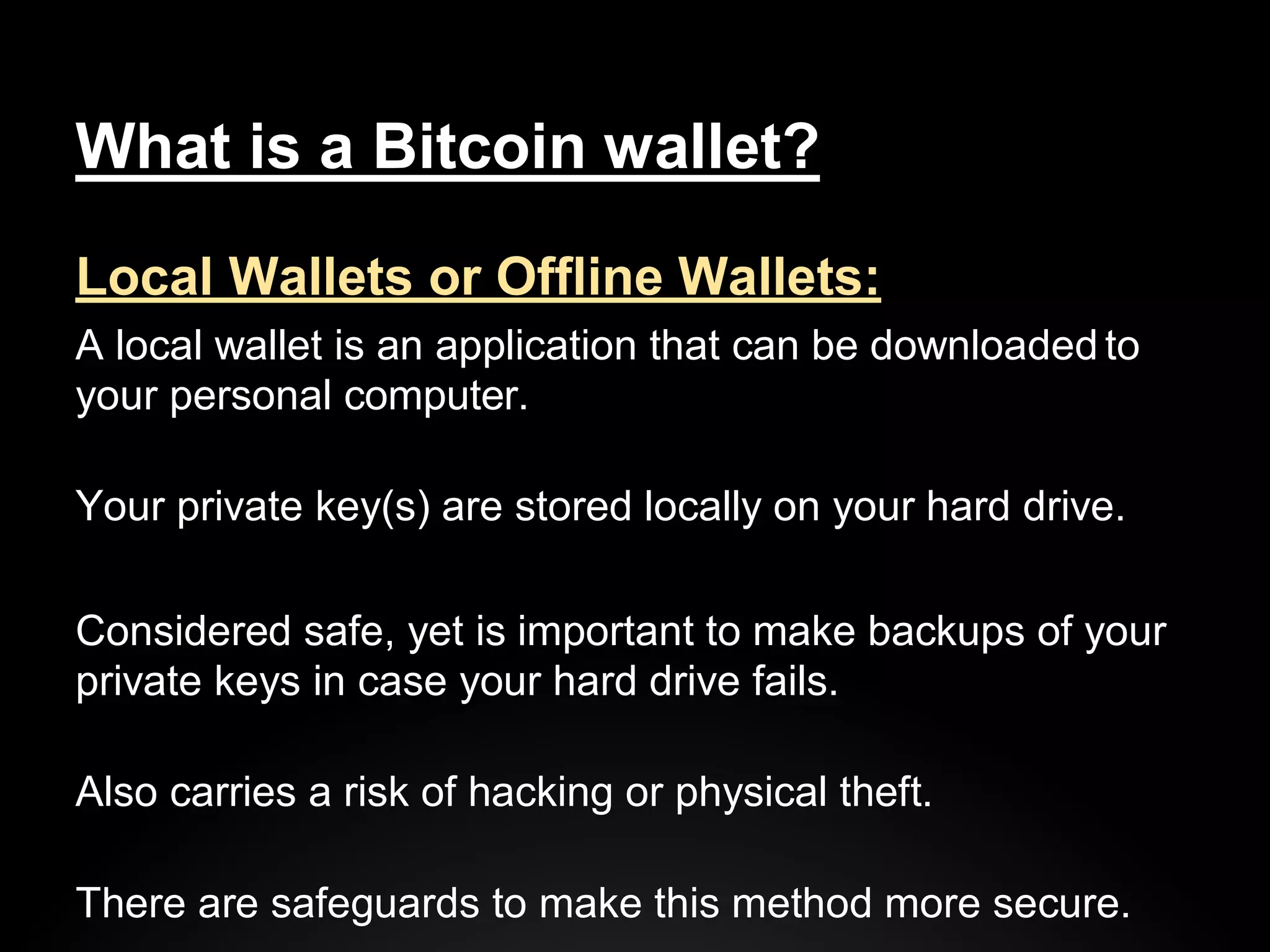 Bitcoin presentation | PDF