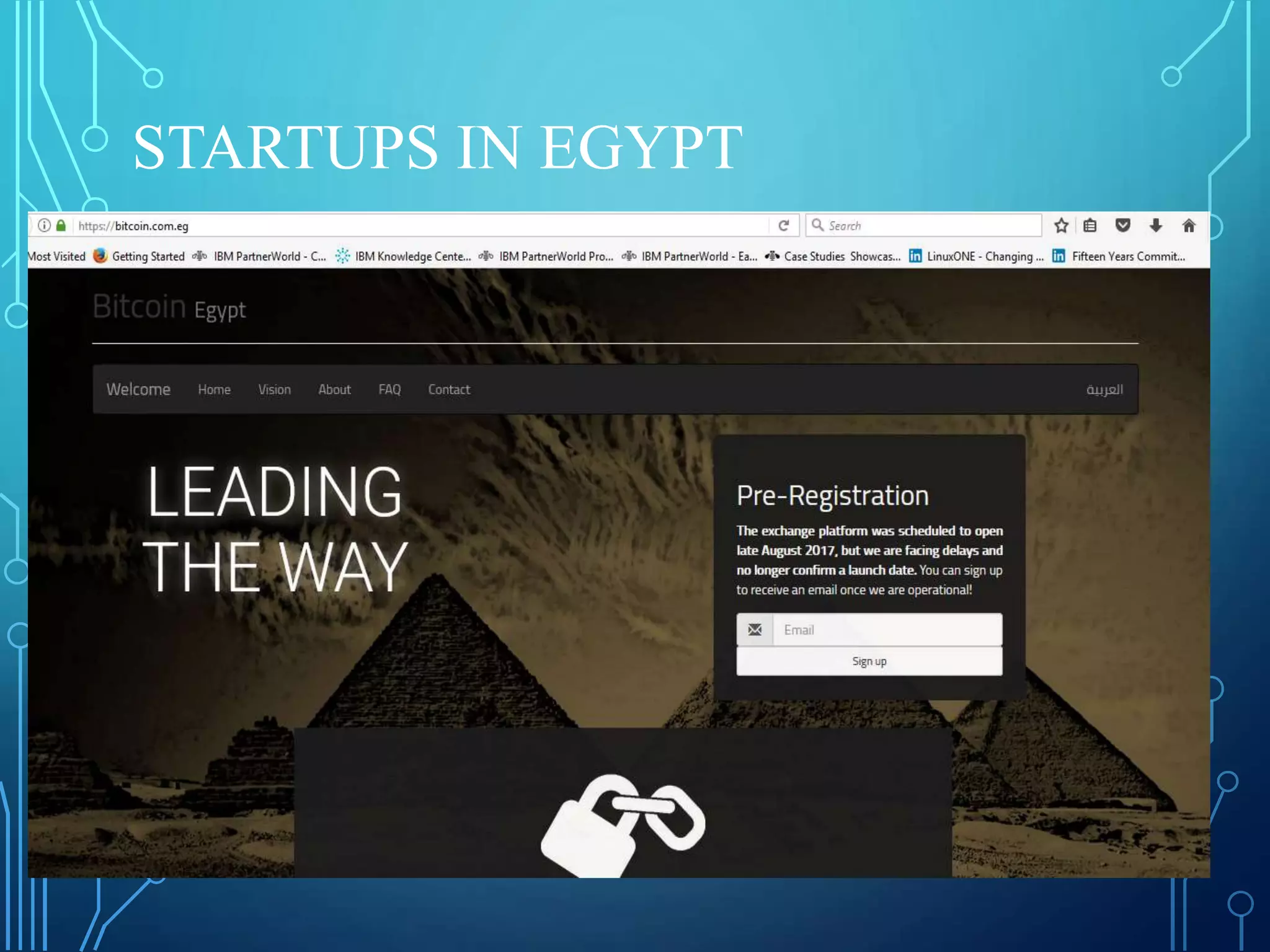 STARTUPS IN EGYPT
 
